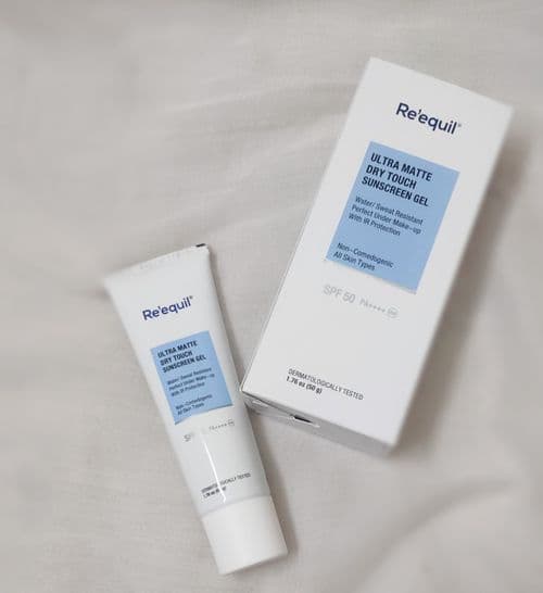 Re'equil Ultra Matte Dry Touch Sunscreen review photo by Anshi