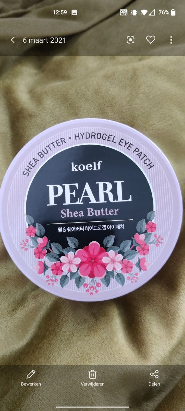 Koelf Pearl Shea Butter Hydrogel Eye Patch review photo by Antrophy