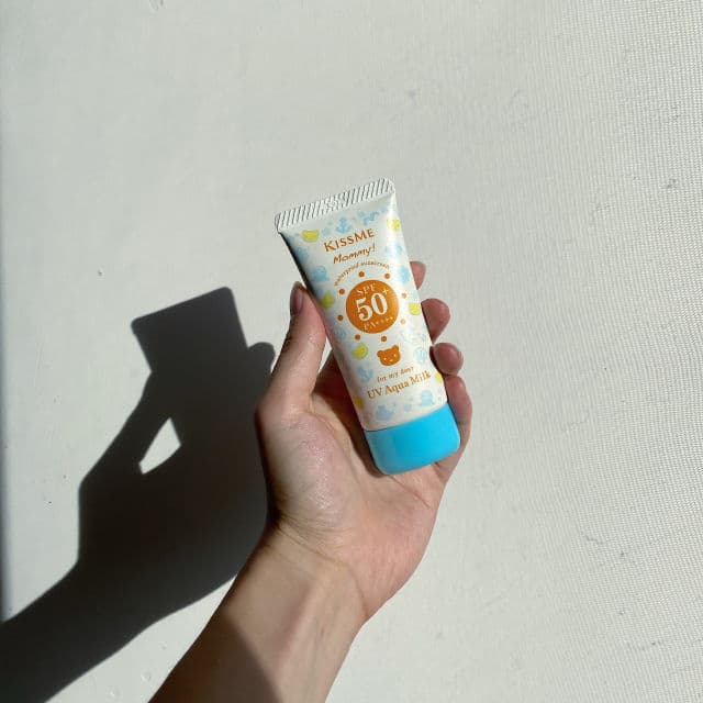 ISEHAN Co. Kiss Me Mommy UV Aqua Milk Waterproof Sunscreen SPF 50+ PA++++ review photo by Ariana