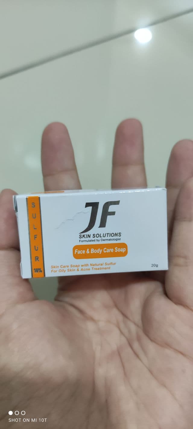 JF SKIN SOLUTIONS Anti Acne Face and Body Care Soap review photo by Ariesse93