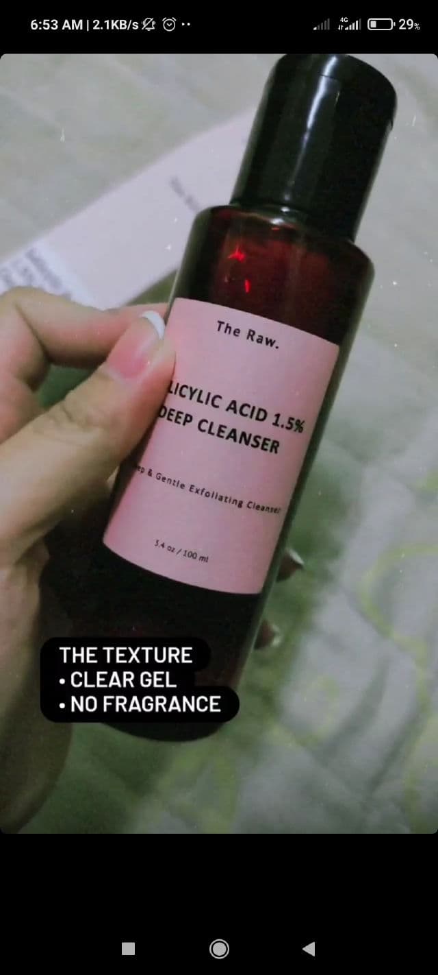 The Raw. Salicylic Acid 1.5% Deep Cleanser review photo by AylaAnne