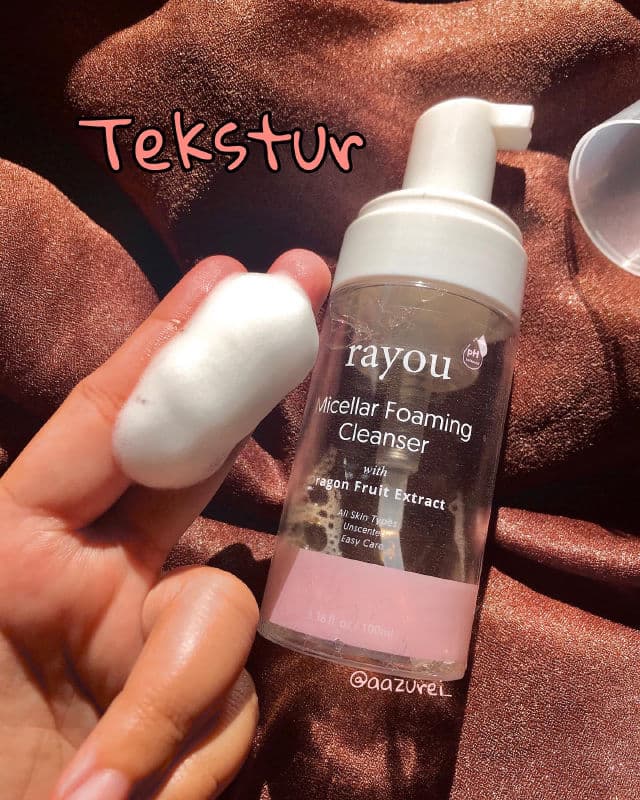 Rayou Micellar Foaming Cleanser review photo by Azurine