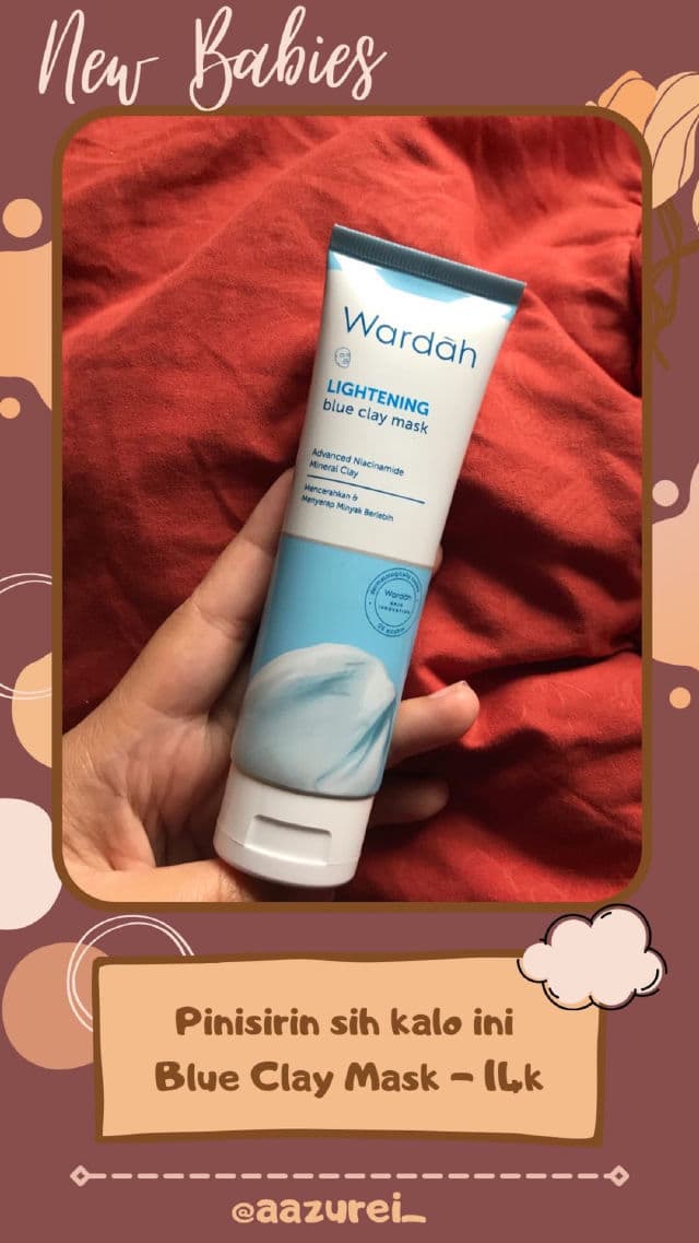 Wardah Lightening Blue Clay Mask review photo by Azurine