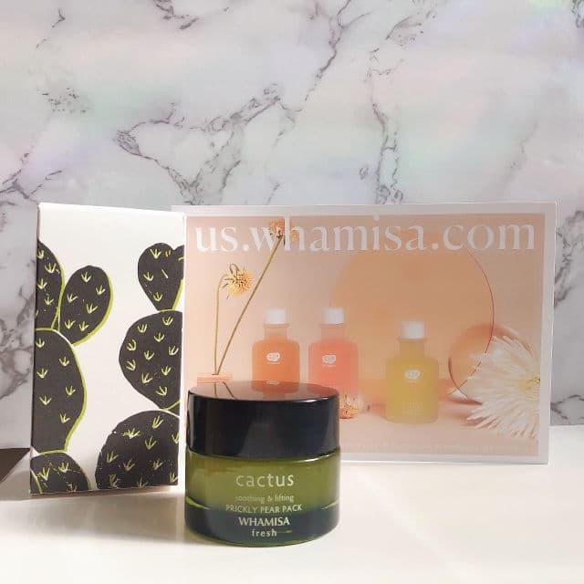 Whamisa Fresh Cactus Soothing & Lifting Prickly Pear Mask review photo by Beautywithhunnie