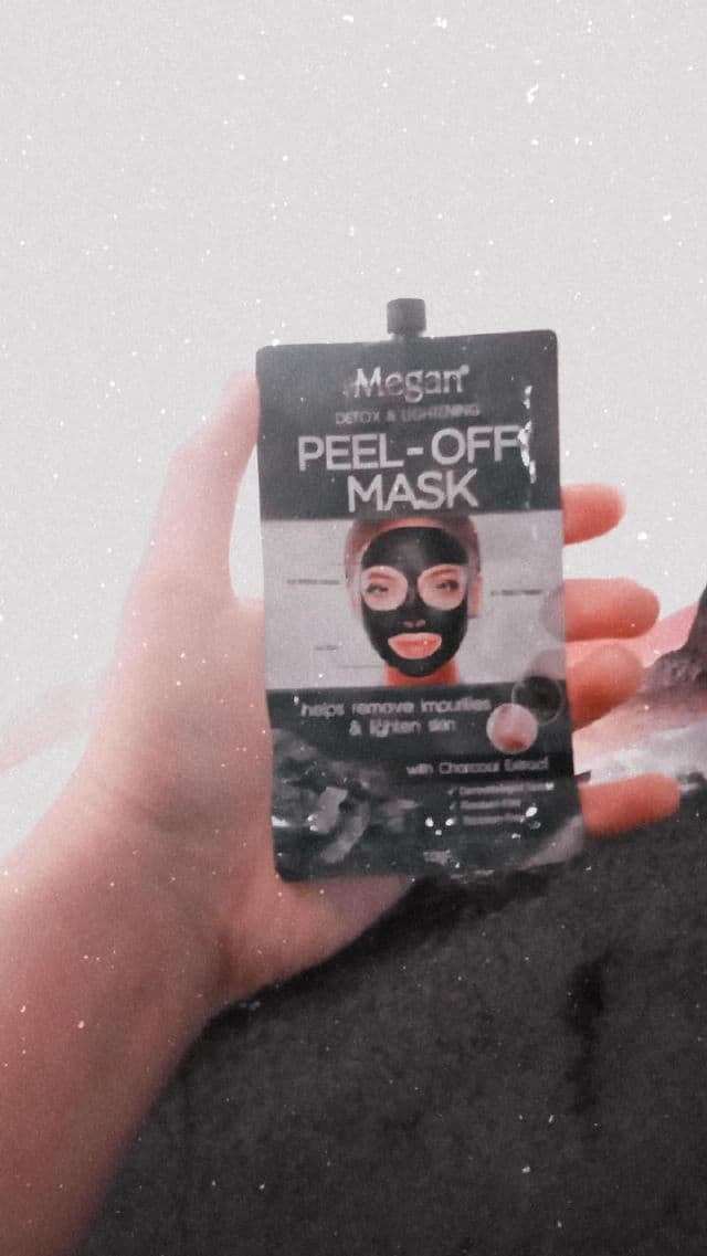 Megan Peel-Off Clay Mask with Charcoal Extract	 review photo by Biyangkaaa