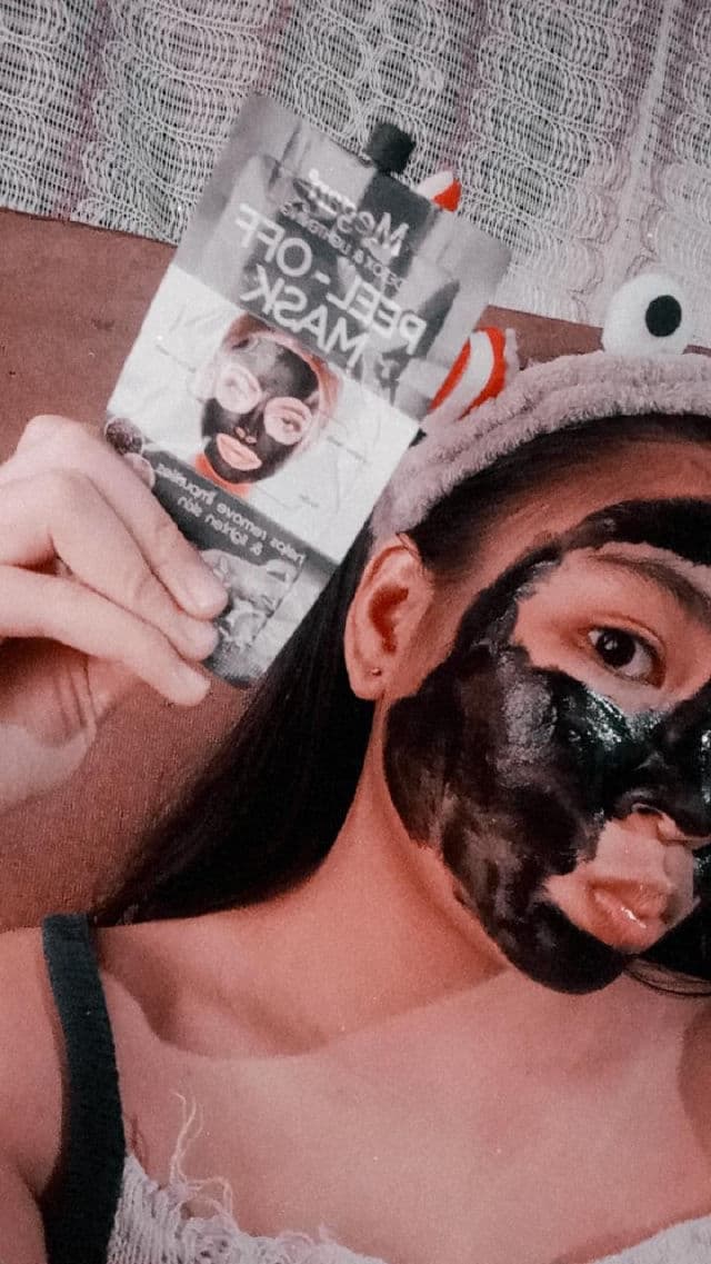 Megan Peel-Off Clay Mask with Charcoal Extract	 review photo by Biyangkaaa