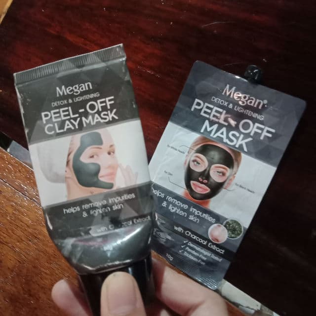 Megan Peel-Off Clay Mask with Charcoal Extract	 review photo by Biyangkaaa