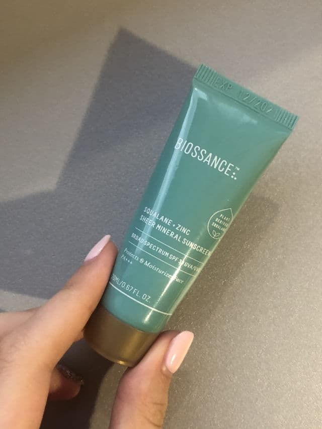 Squalane + Zinc Sheer Mineral Sunscreen SPF 30 PA +++ product review
