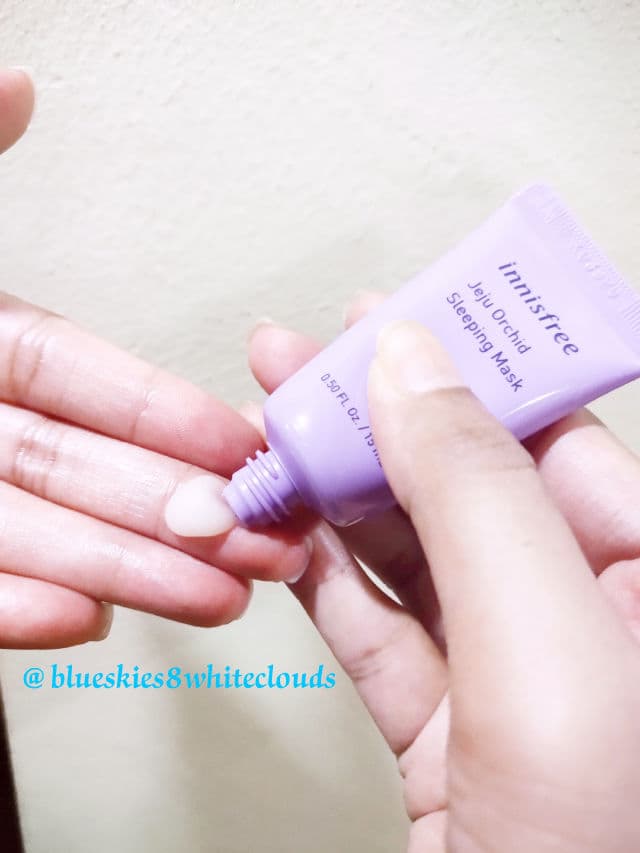 INNISFREE Jeju Orchid Sleeping Mask review photo by BlueNWhite