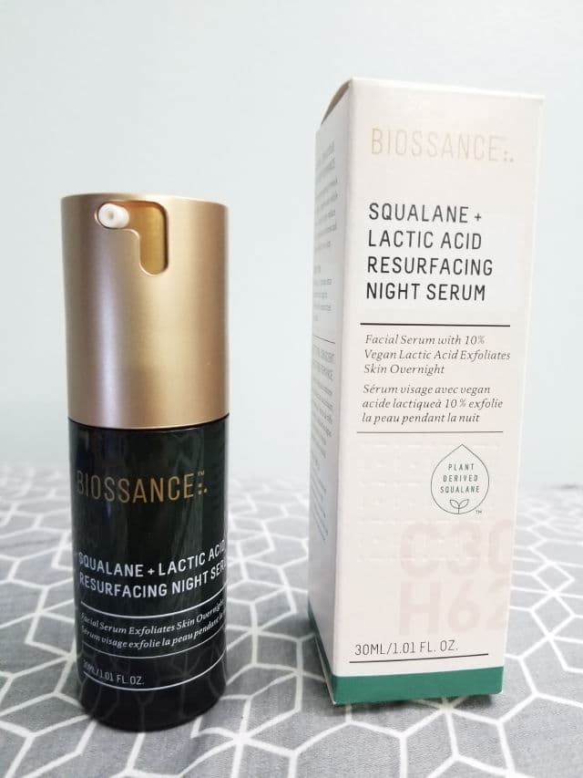 Biossance Squalane + Lactic Acid Resurfacing Night Serum review photo by Butterbeans666
