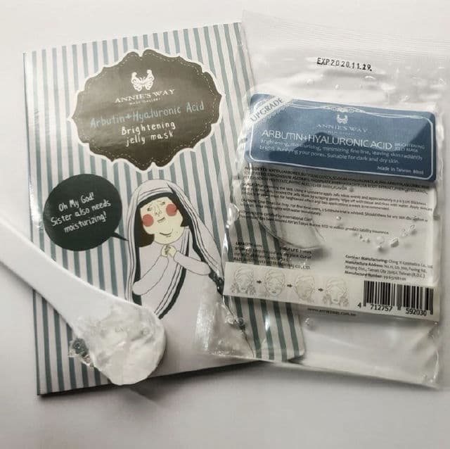 Annie's Way Arbutin + Hyaluronic Acid Brightening Jelly Mask review photo by Camelliaskinensis