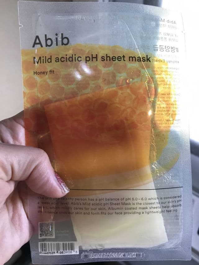 Abib Mild Acidic pH Sheet Mask Honey Fit review photo by Catherinesreviews