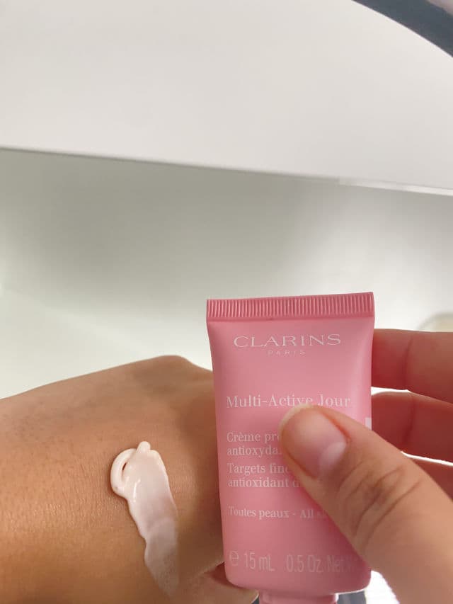 Clarins Multi Active Jour review photo by CindyCuidaTuPiel