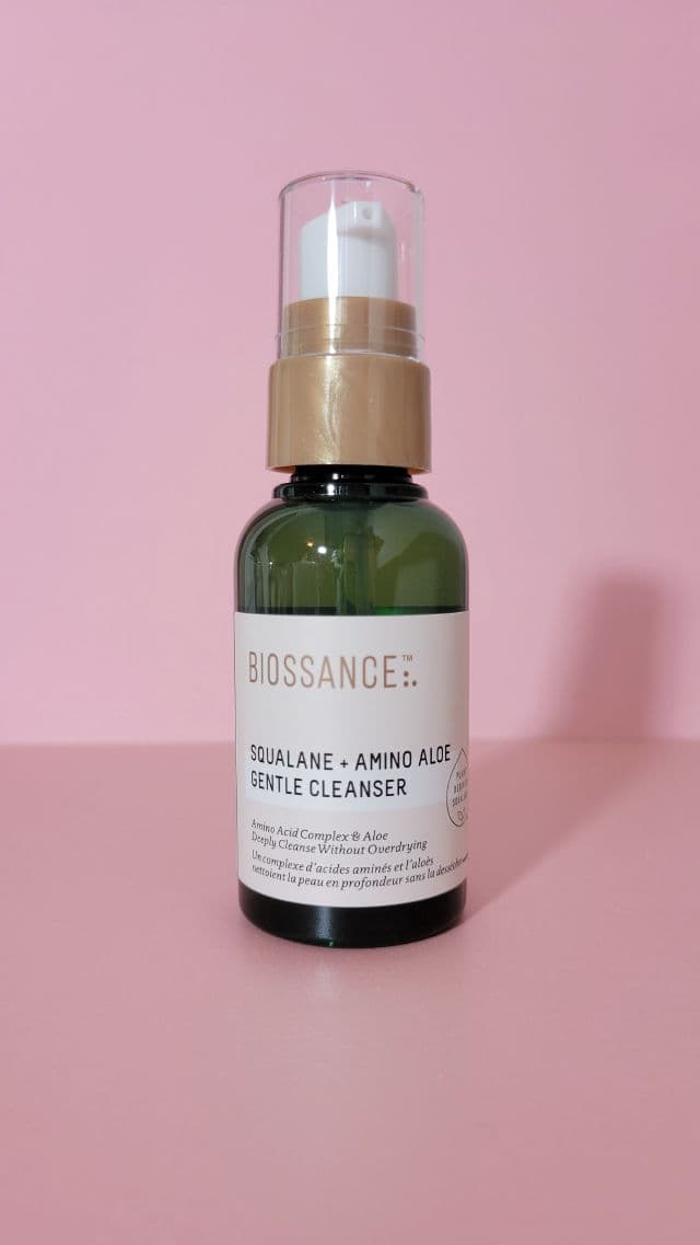 Biossance Squalane + Amino Aloe Gentle Cleanser  review photo by CleanseScrubRepeat