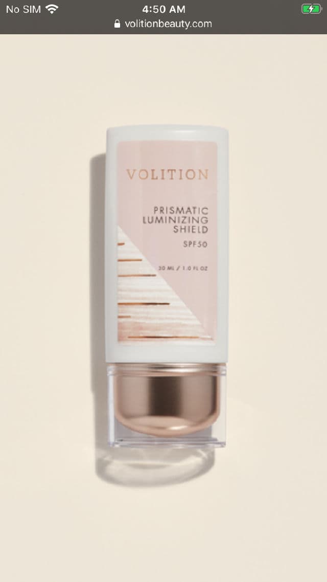 Volition Beauty Prismatic Luminizing Shield SPF 50 review photo by DR81