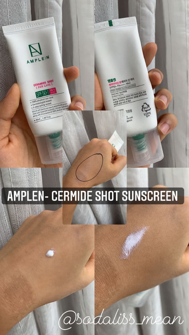 AMPLE:N Ceramide-Shot Barrier Sun Care SPF 50+ PA++++ review photo by Daliss