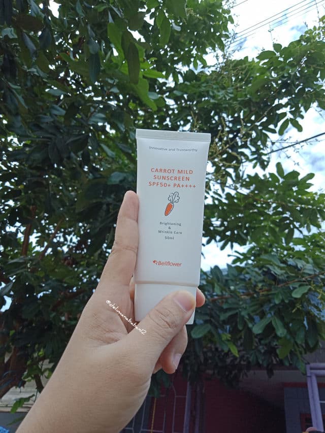 Bellflower Carrot Mild Sunscreen SPF50+/PA++++ review photo by Delima____12 