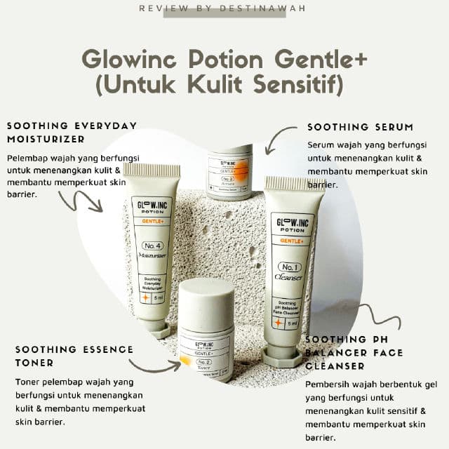 Glow Inc Potion GENTLE+ Soothing Everyday Moisturizer review photo by Destinawah