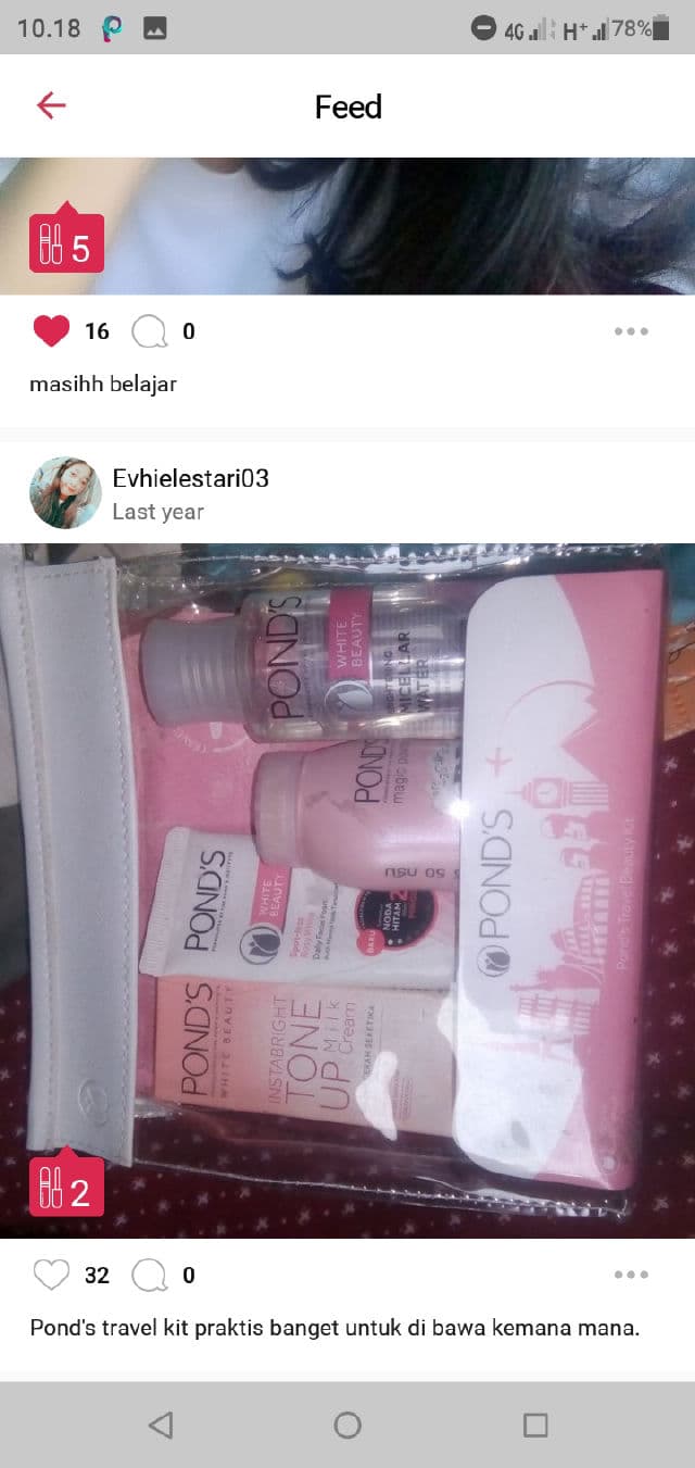 Pond's White Beauty Facial Wash review photo by Evhielestari10