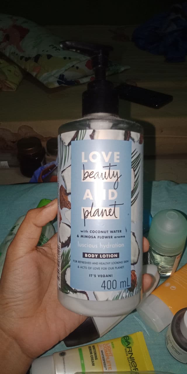 Love Beauty and Planet Coconut Water & Mimosa Water Lotion review photo by Fadilpicky