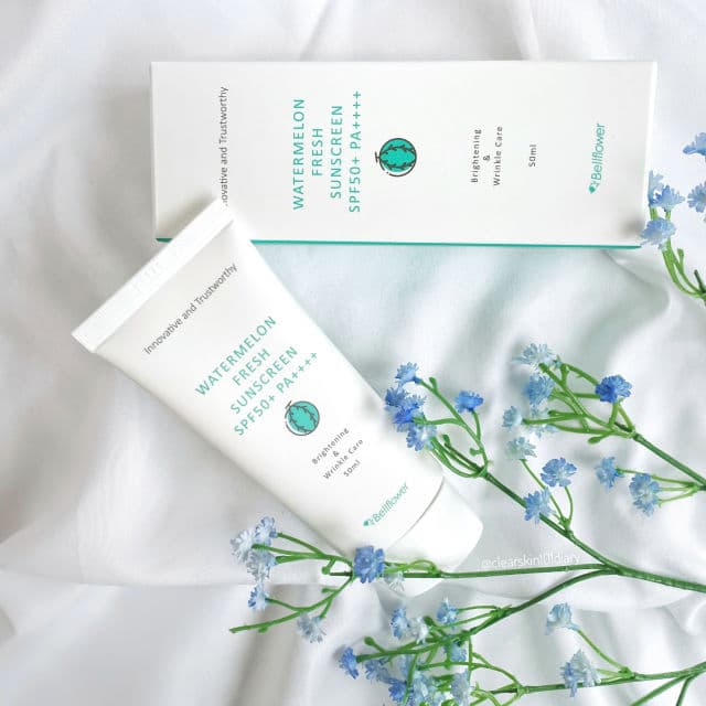 Bellflower Watermelon Fresh Sunscreen SPF50+/PA++++ review photo by Fei