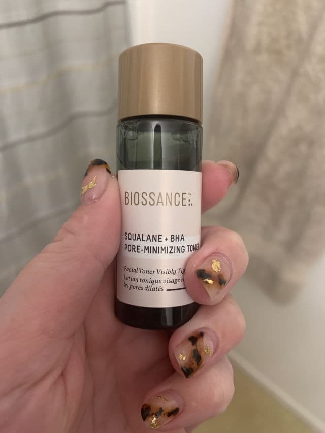 Biossance Squalane + BHA Pore Minimizing Toner review photo by Finchy
