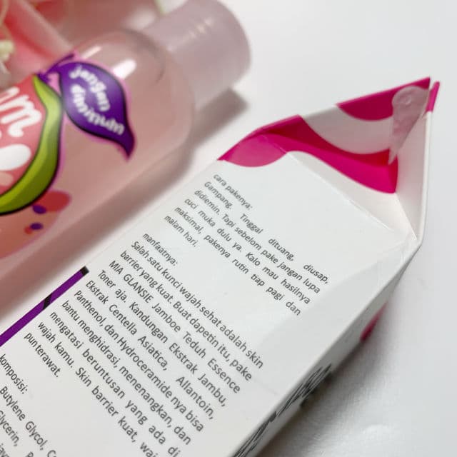 Mia Glansie Jamboe Tedoeh Essence Toner review photo by Formyskinssake