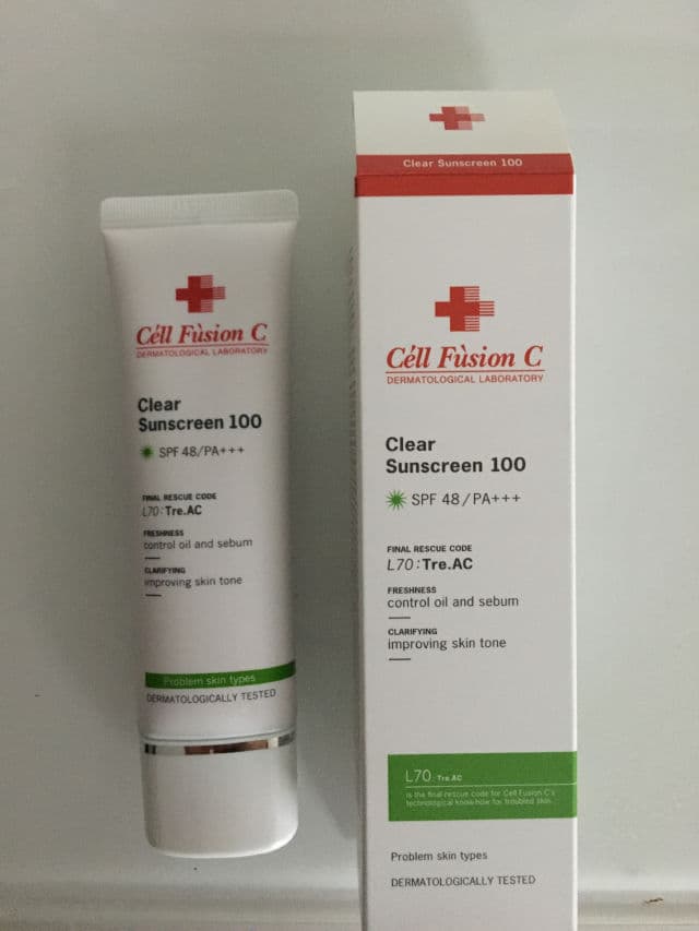 Cell Fusion C Clear Sunscreen SPF 48/PA+++ review photo by GL23