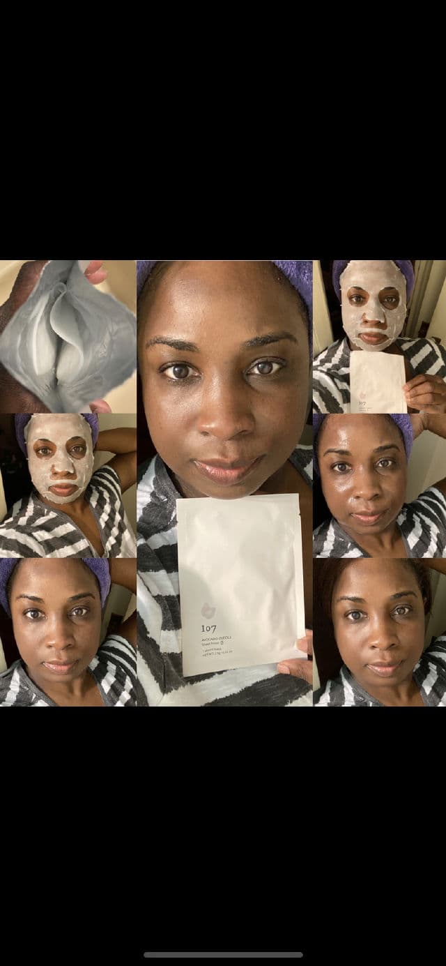 107 Avocado Cuddle Sheet Mask review photo by Georgialion47