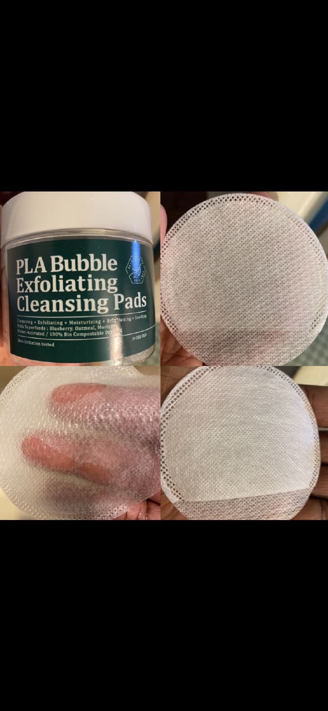 Beautree PLA Bubble Exfoliating Cleansing Pads review photo by Georgialion47