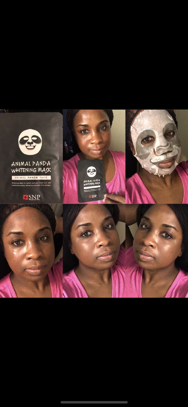 SNP Animal Panda Brightening Mask Sheet review photo by Georgialion47
