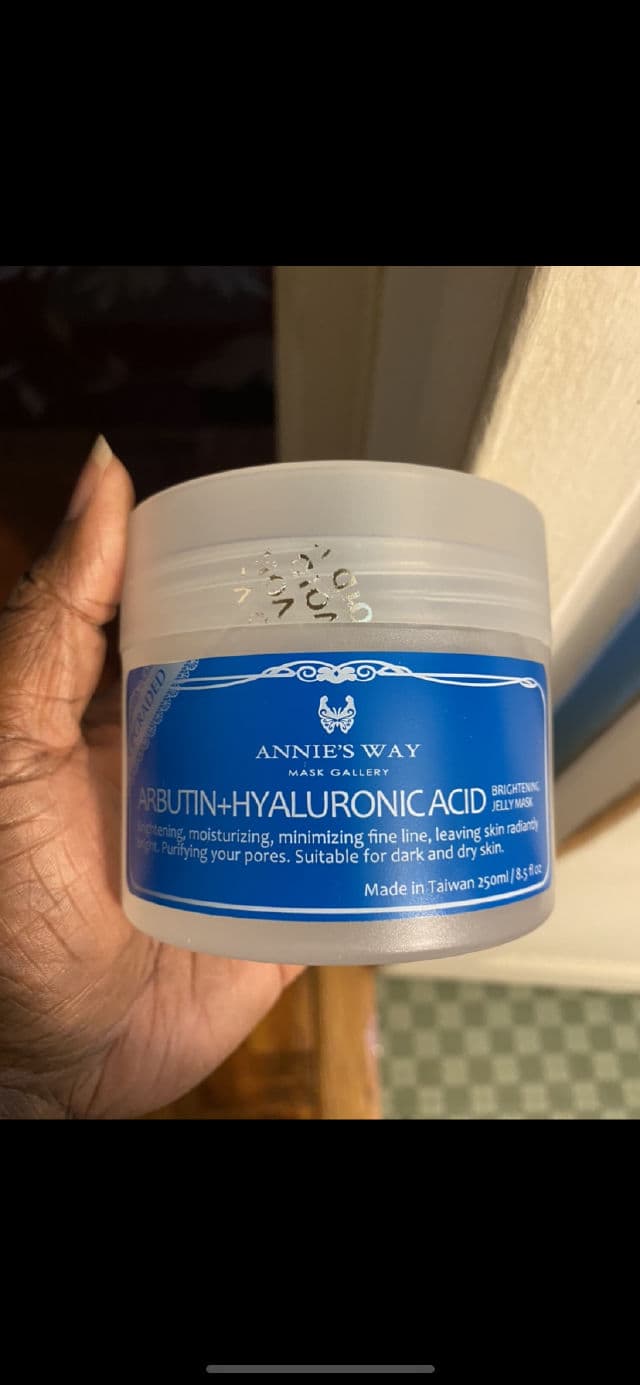 Annie's Way Arbutin + Hyaluronic Acid Brightening Jelly Mask review photo by Georgialion47
