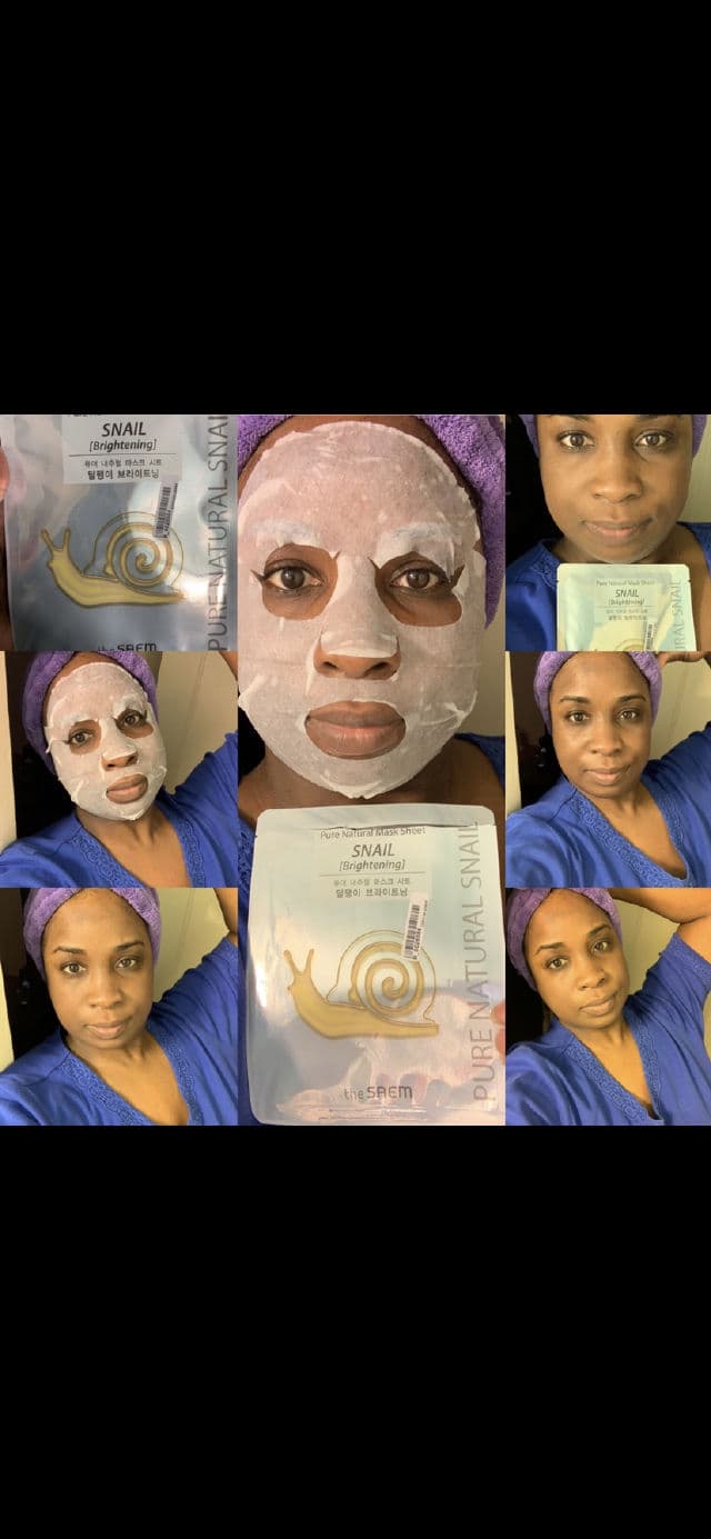 THE SAEM Pure Natural Snail Mask Sheet review photo by Georgialion47