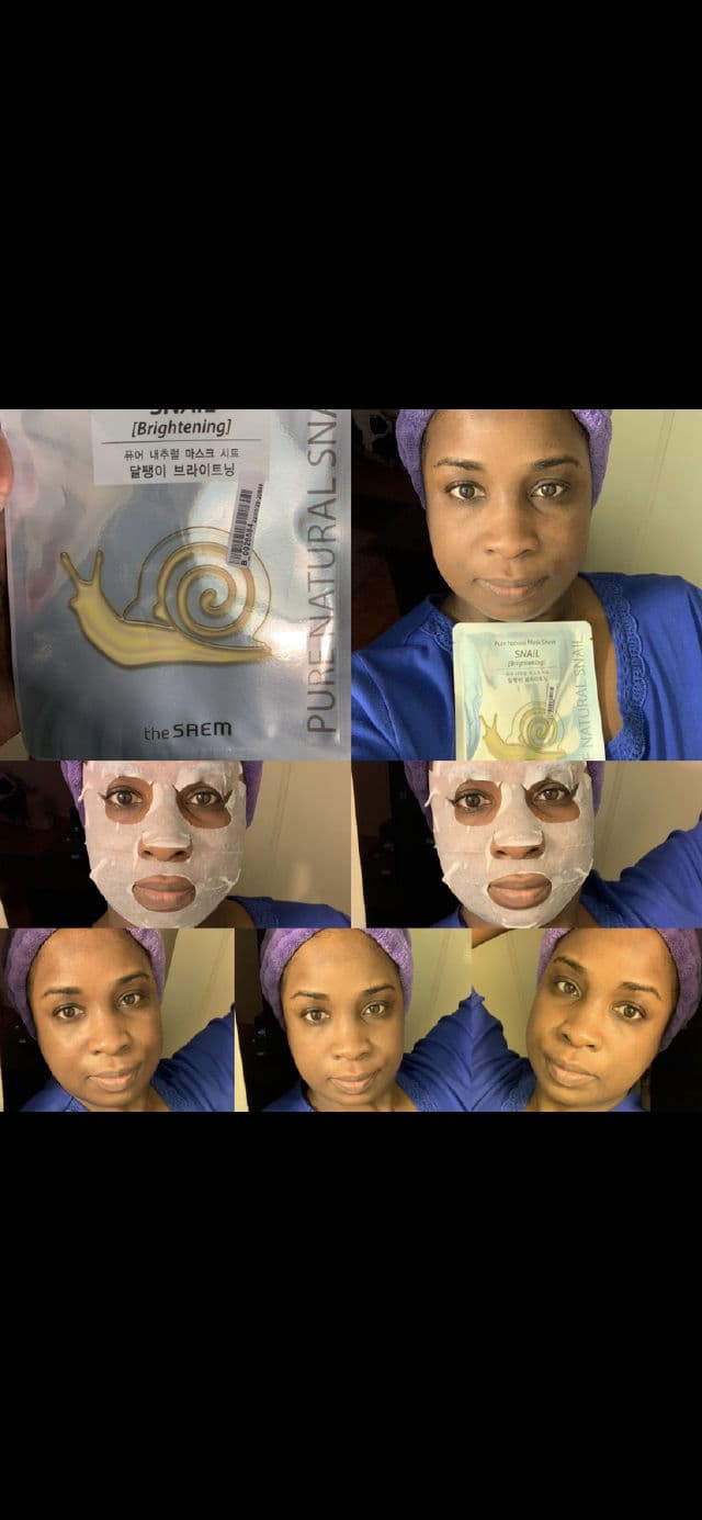 THE SAEM Pure Natural Snail Mask Sheet review photo by Georgialion47