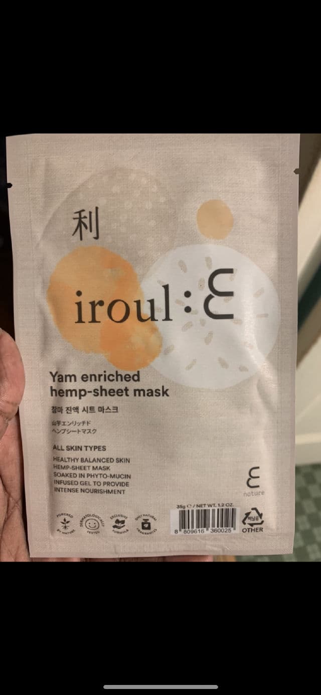 ENATURE Yam Enriched Hemp-Sheet Mask review photo by Georgialion47