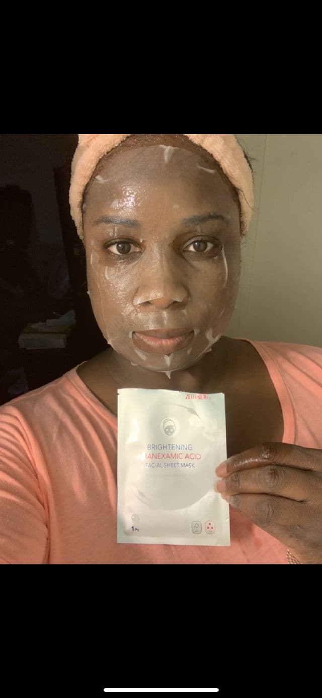 Dr. Morita Brightening Hydrating Facial Sheet Mask Fading Black Spots review photo by Georgialion47