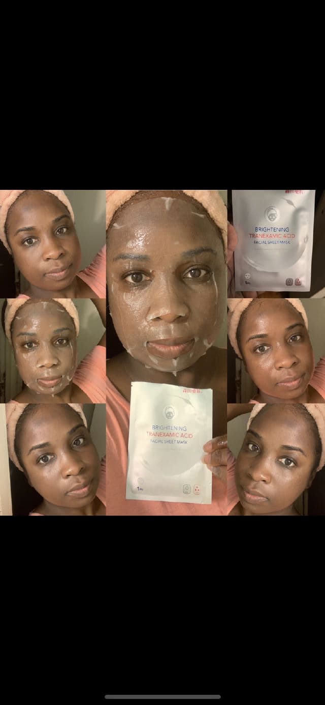 Dr. Morita Brightening Hydrating Facial Sheet Mask Fading Black Spots review photo by Georgialion47
