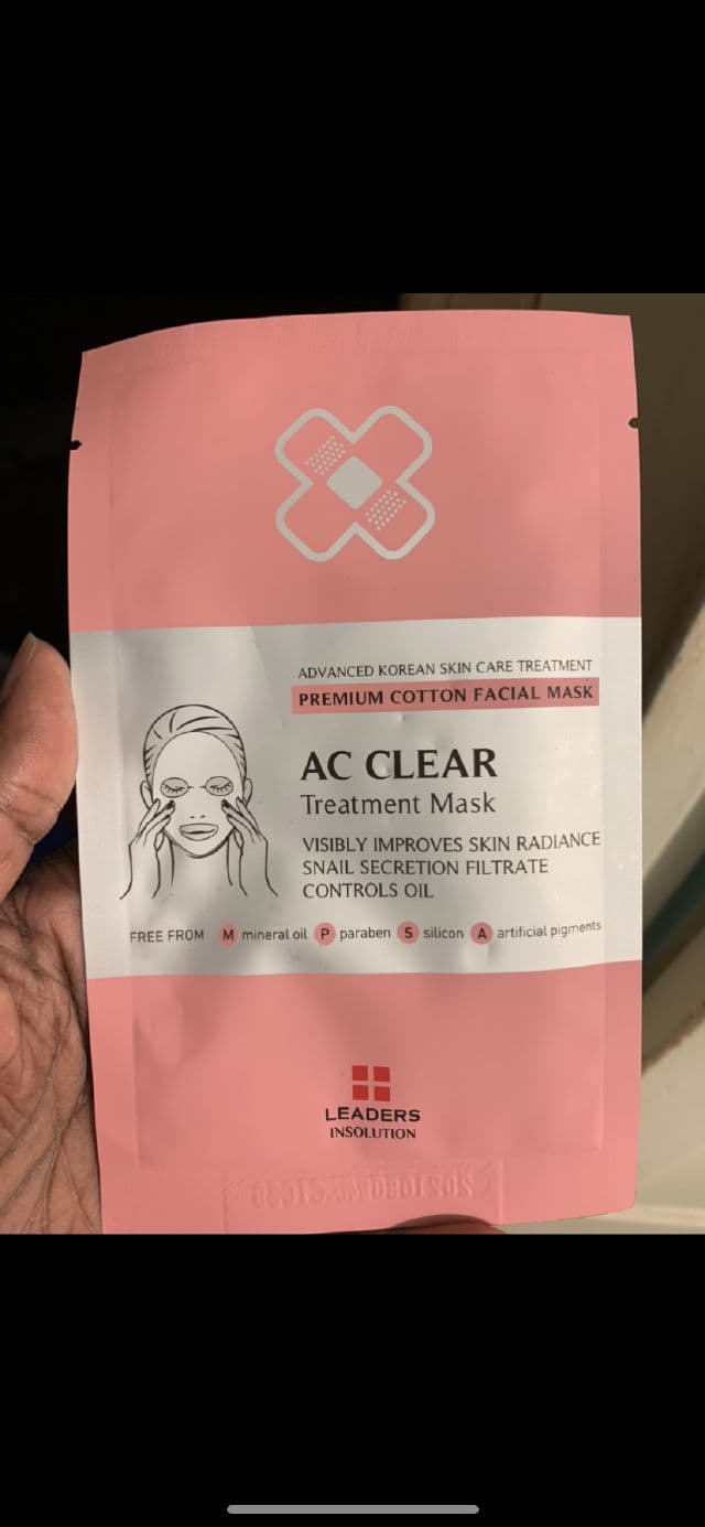 LEADERS AC Clear Treatment Mask review photo by Georgialion47