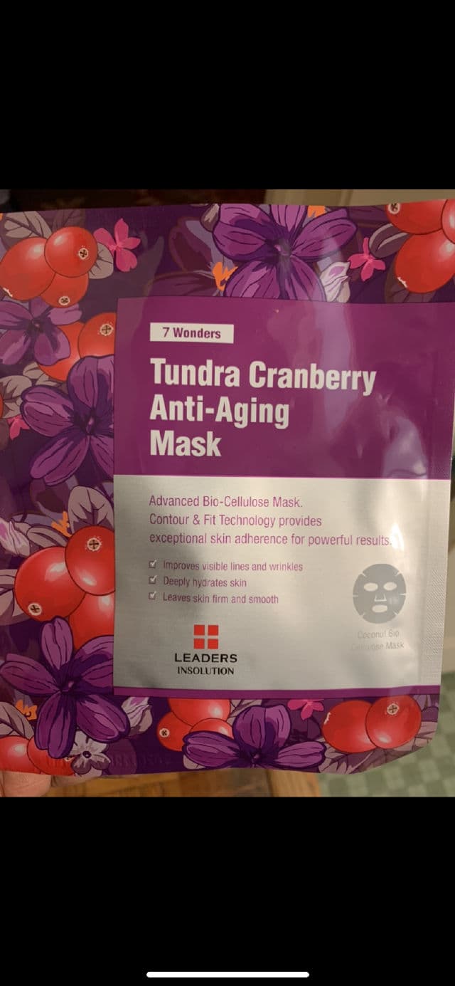 LEADERS 7 Wonders Tundra Cranberry Anti-Aging Mask review photo by Georgialion47