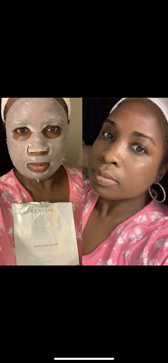 Klavuu White Pearlsation Pearl Serum Mask review photo by Georgialion47