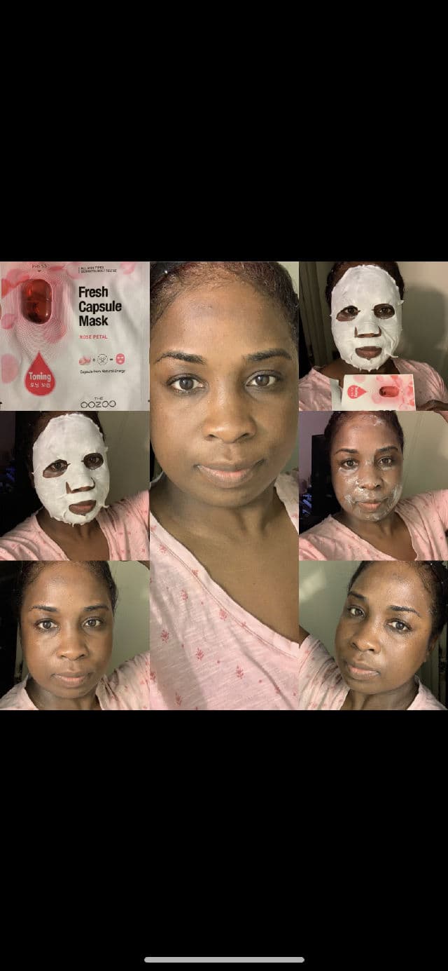 OOZOO Fresh Capsule Mask Rose Petal review photo by Georgialion47