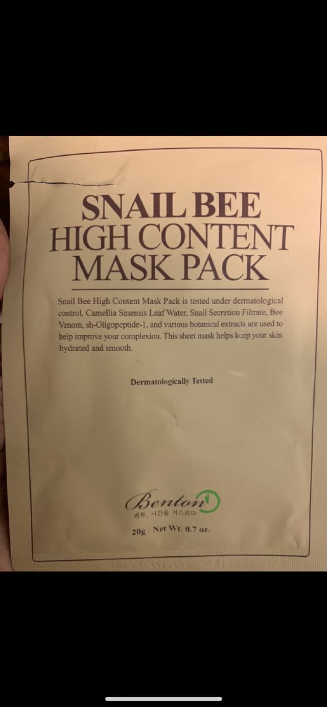 BENTON Snail Bee High Content Mask Pack review photo by Georgialion47