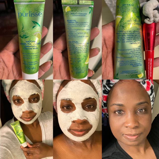 Purlisse Matcha Green Tea + Lemon Detoxifying Charcoal Mask review photo by Georgialion47