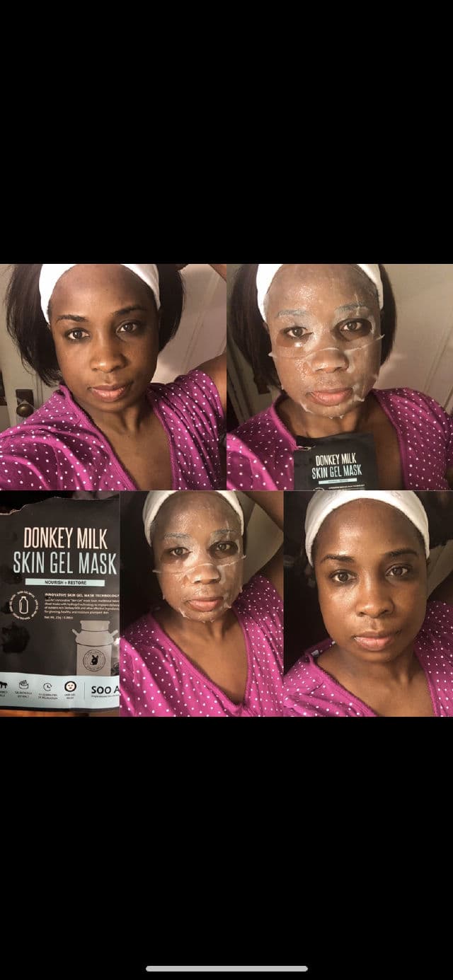 Soo'Ae Donkey Milk Skin Gel Mask review photo by Georgialion47