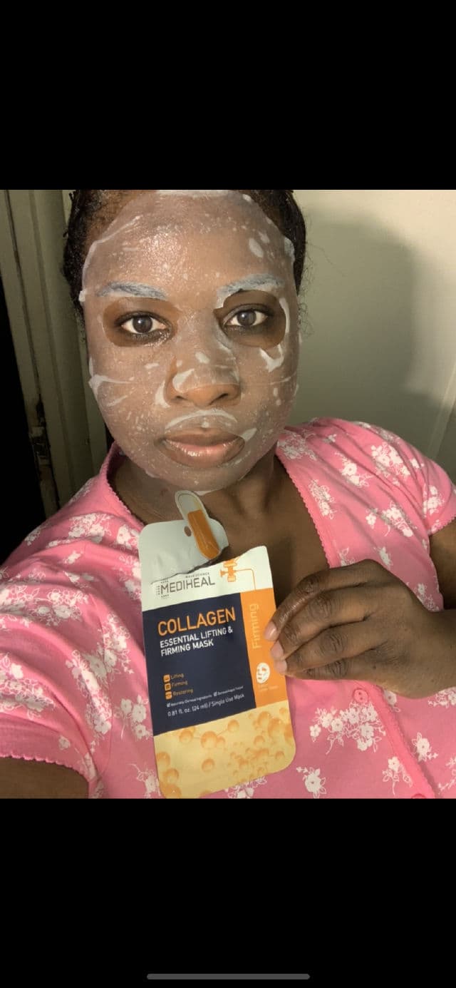 MEDIHEAL Collagen Essential Lifting & Firming Sheet Mask review photo by Georgialion47