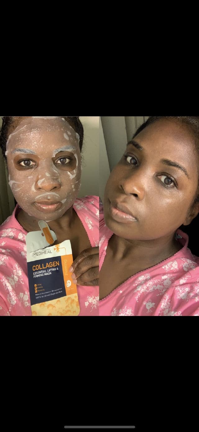 MEDIHEAL Collagen Essential Lifting & Firming Sheet Mask review photo by Georgialion47