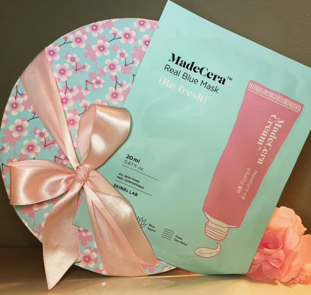 SkinRx Lab MadeCera Real Blue Re-fresh Mask review photo by Glowyforever