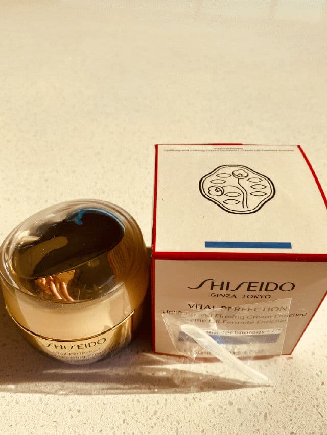 Shiseido Vital Perfection Uplifting and Firming Cream Enriched review photo by Goldieluxe
