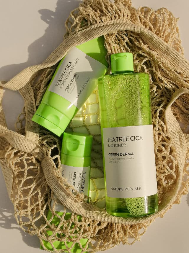 NATURE REPUBLIC Green Derma Tea Tree Cica Acne Foam Cleanser review photo by GracyGrace