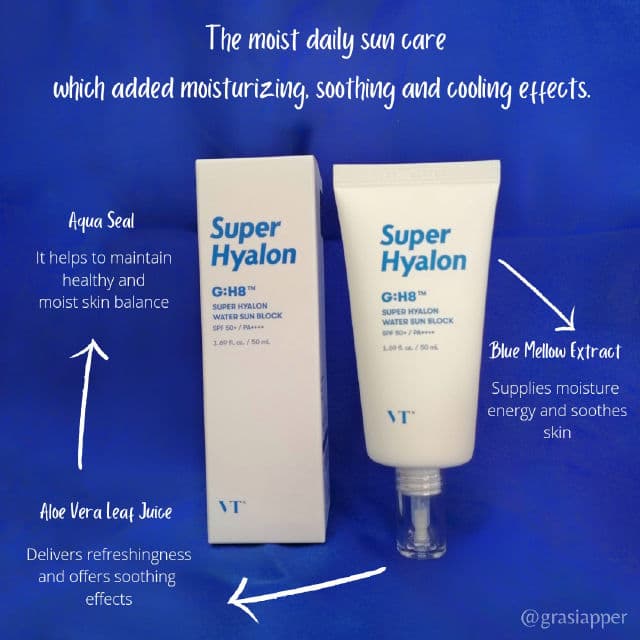 VT COSMETICS Super Hyalon Sun Block SPF50+ PA++++ review photo by GracyGrace